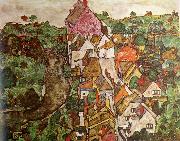 Egon Schiele Landscape at Krumau oil painting picture wholesale